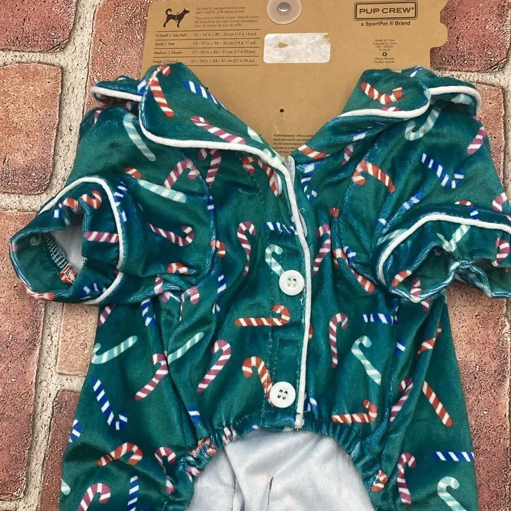Dog Pet Holiday Sweater & Pajama Christmas 2-Pack Size L